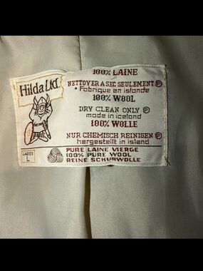 Hilda Ltd Vintage 100% Icelandic Wool Coat Women’s Sz L